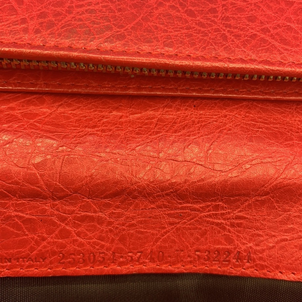BALENCIAGA • AGNEAU WALLET
Coquelicot Lambskin Leather - Picture 8 of 9